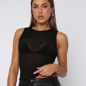 NWT White Fox Boutique Won’t Be You Tank Black Size S